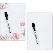 Quartet Floral / Desktop Notepad (2pk) / 9" x 6" Dry Erase Boards