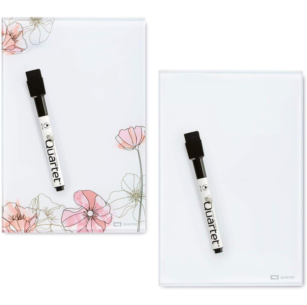 Quartet Floral / Desktop Notepad (2pk) / 9" x 6" Dry Erase Boards