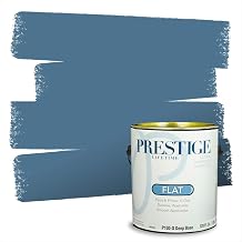 PRESTIGE Paints Interior Paint and Primer In One, 1-Gallon, Flat, Comparable Match of Benjamin Moore* Bedford Blue*