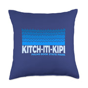 Kitch-Iti-Kipi MI - Kitch-Iti-Kipi Palms Book Park Michigan Throw Pillow by Michigan Aquatic Designs – 18x18, polyester twill fabric, Multicolor, Model MWM8FPD2YB7US_18X18