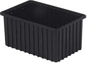 LEWISBins+ DC2080-XL Series 2000 ESD-Safe Divider Box Containers, Black, 16.5" Length, 10.9" Width, 8" Height