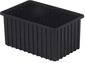 LEWISBins+ DC2080-XL Series 2000 ESD-Safe Divider Box Containers, Black, 16.5" Length, 10.9" Width, 8" Height