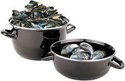 PADERNO World Cuisine 4.4 Pound Capacity Enamel Steel Mussel Pot