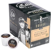 ELLIS COFFEE Rainforest Alliance Certified Guatemalan French Roast - Dark Roast - Single Serve Coffee Pods - 24 Coffee Pods