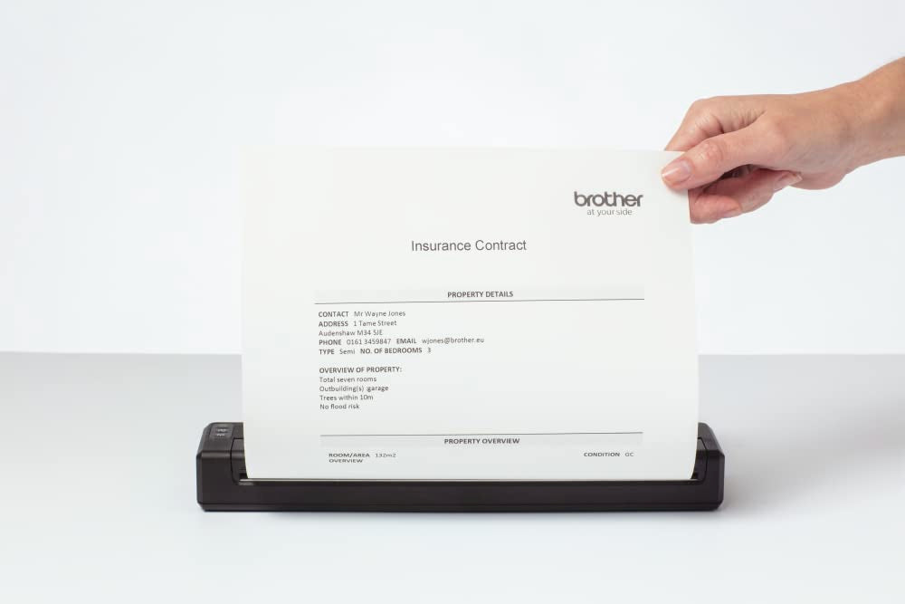 Pj-883 Wired & Wireless Thermal Mobile Printer by Brother – Black, Model PJ883Z1