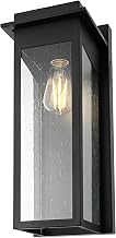 Dunton One Light Outdoor Wall Sconce Black