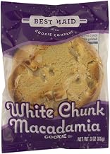 Best Maid White Chunk Macadamia Cookie, 3 Ounce - 48 per case.