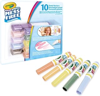Crayola Color Wonder Set of 10 Markless Felt Tip Pens Pastel Colours | Transparent ink, maxi tip, cod., from 3 years