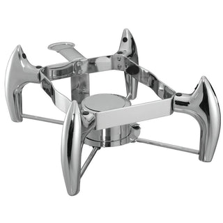 Chafer Frame Half Size Stainless Steel Contemporary - 16 1/2" L x 11 1/2" W x 6 1/2" H by HUBERT – Stainless Steel, Silver, Model 1021F