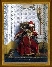 Art Oyster Jean-Leon Gerome Markos Botsaris - 21" x 28" Premium Canvas Print with Gold Frame