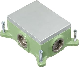 Hubbell Flush 1-Gang Concrete Floorbox with Rectangular Cover, 2.00" Minimum Depth of Pour - FB4114