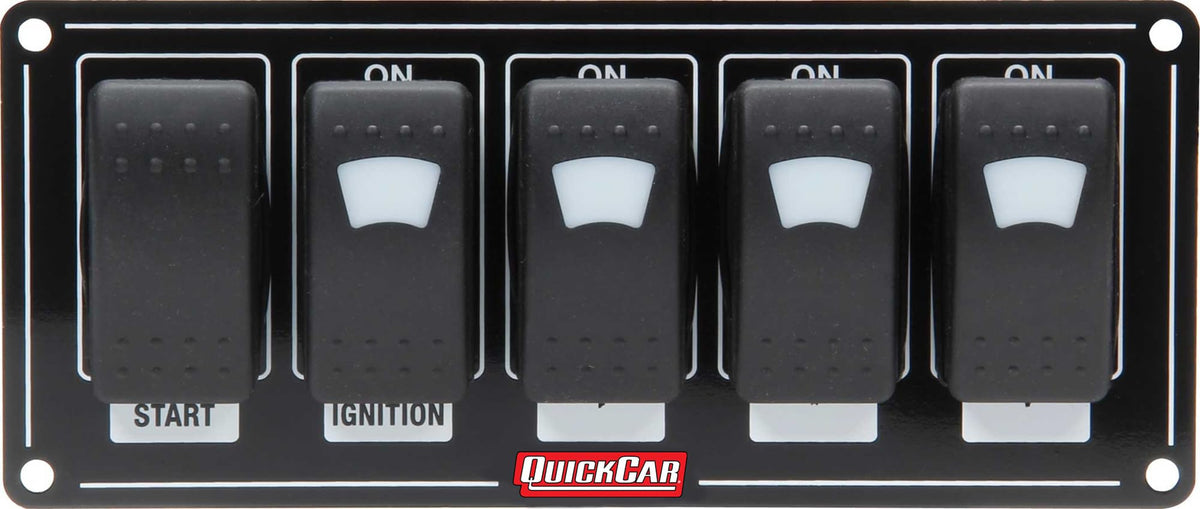 Ignition Panel by QuickCar Racing Products – Stock, Metal, Black, Model 52-866