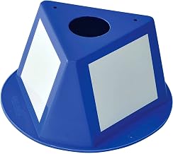 Global Industrial Inventory Control Cone with Dry Erase Decals, Three-Sided