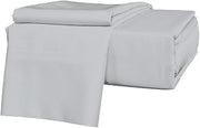 800 Thread Count-100% Cotton 4Pcs Bed Sheet Set Silver King Sheets Set, Long Staple Cotton Sheets Set, Fits Mattress Upto 22" Deep Pocket, Bedsheet and Pillowcase, 4pcs Bedding Set