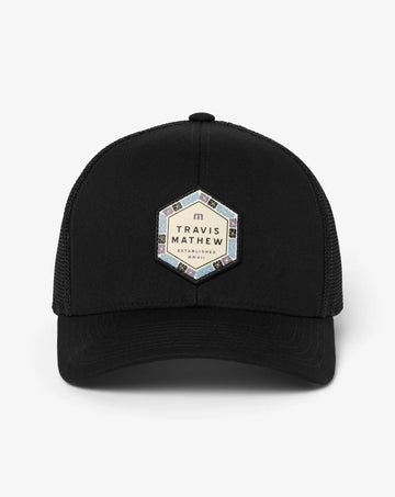 Men's Cabana Patch Hat One Size by TravisMathew – Black, Model A46757
