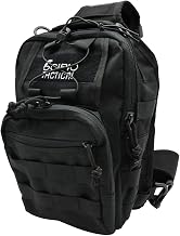 Scipio JYFSP11 Tactical Sling Bag with Heavy Duty Shoulder Strap Handbag, 13-Inch Shoulder Bag, Black