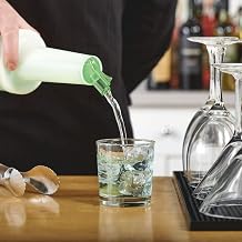 Hubert® Plastic 1 Qt Pour Bottle, Green 3-1/2"dia. X 13-1/2"H