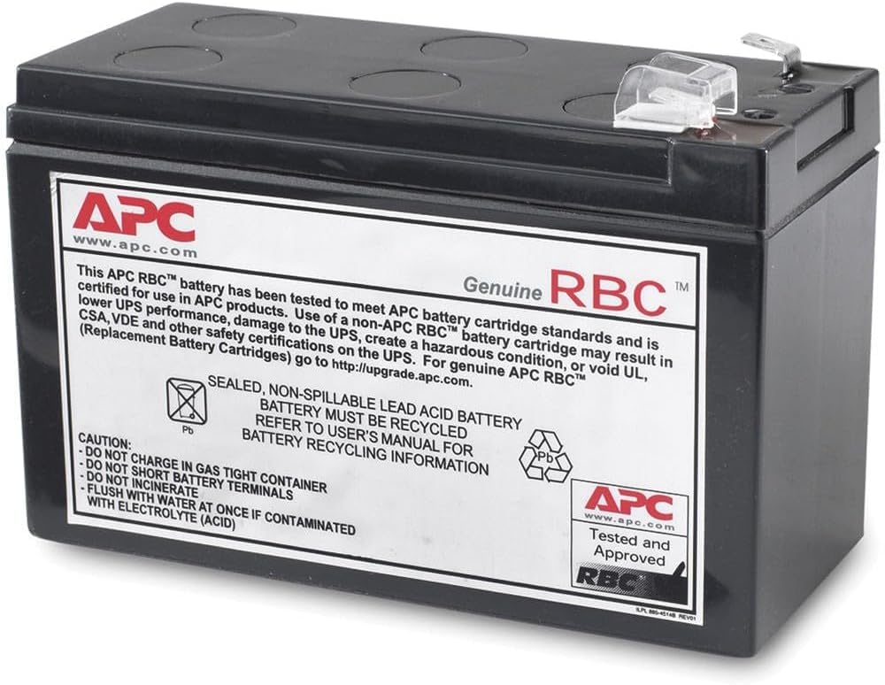 Genuine UPS Replacement Battery for BK by APC – RBC2, Lead Acid, black, Model RBC2