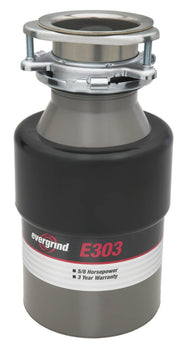 5/8 hp Garbage Disposer by InSinkErator – No Size, stainless-steel, Model E303