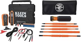 KLEIN TOOLS ET450 Advanced Circuit Breaker Finder and Wire Tracer Kit & 32288 Insulated Screwdriver, 8-in-1 Screwdriver Set with Interchangeable Blades, 3 Phillips, 3 Slotted and 2 Square Tips