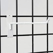8" White Gridwall Hooks
