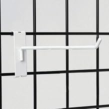 8" White Gridwall Hooks