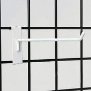 8" White Gridwall Hooks by HUBERT – Model GH8W
