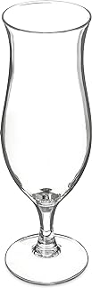 Carlisle FoodService Products Alibi Hurricane Glass for Restaurants, Catering, Kitchens, Plastic, 16 Ounces, Clear