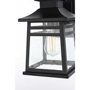 Bambrey One Light Outdoor Wall Sconce Black by Lighting Design – Iron, Black, Model OD352W12BK