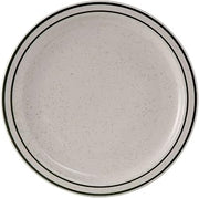 Tuxton China TES-009 Plate, 9-1/2" Diameter, Round, Narrow Rim, Microwave and Dishwasher Safe, Oven Proof, Fully Vitrified, Ceramic, Emerald, Pack of 24
