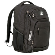Black/Silver Excelsior Carry-On Commuter Backpack by OGIO – One Size, Polyester, Black, Model 411069.03