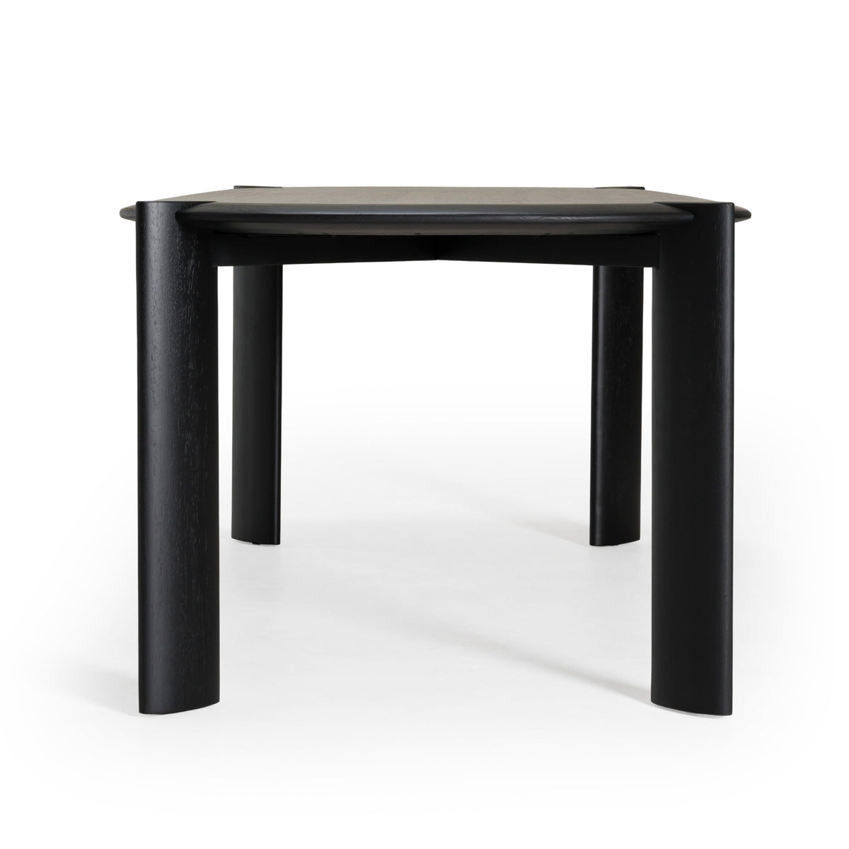 Steven - Modern Black Oval Dining Table by Limari Home – Rubberwood, Black, Model LIM-83024