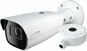 Speco Technologies Speco O8B9M 8MP IR Bullet IP Camera with Advanced Analytics and Junction Box, 2.8-12mm Motorized Lens, White