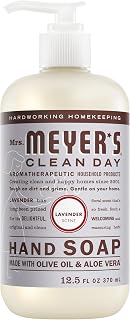 Mrs. MEYER'S Clean Day Liquid Hand Soap Bottle, Lavender, 12.5 Fl oz (Pack of 1)