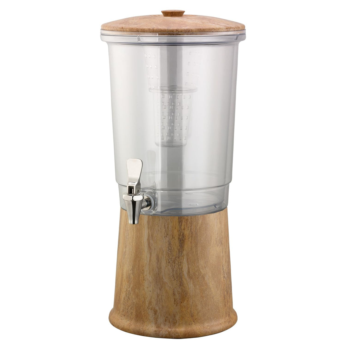 Service Ideas Travertine Marble / 3 Gallon / Traditional Iced Beverage Dispensers