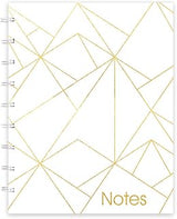 Blueline MiracleBind Notebook, Gold Collection, White, Large, 11 x 9 1/16 inches (AF3100.01)