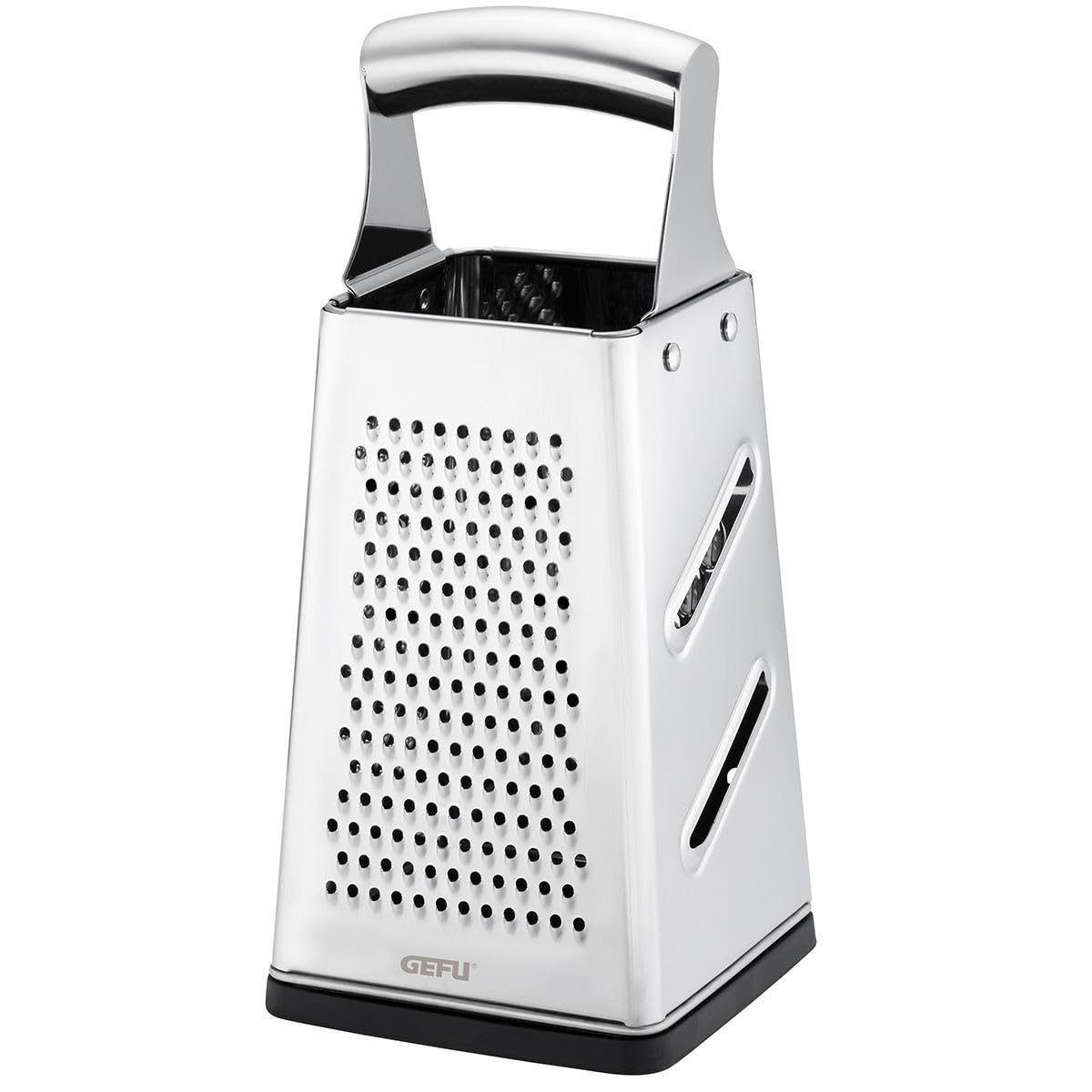 89562 Grato Square Grater by GEFU – 4.33 x 4.33 x 9.64, Stainless Steel, Stainless, Model GF24-89562