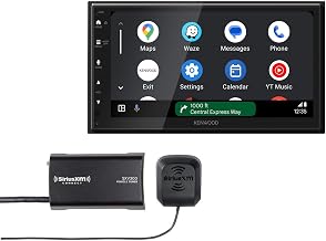 Kenwood DMX50S 6.8" Capacitive Touchscreen Digital Multimedia Receiver | Plus SiriusXM SXV300v1 Connect Vehicle Tuner Kit