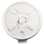 White Lift N Lock Lid for Foam Cups and Containers (Case of by DART – 10 oz., 10.0 fluid_ounces, Plastic, White, Pack of 1000