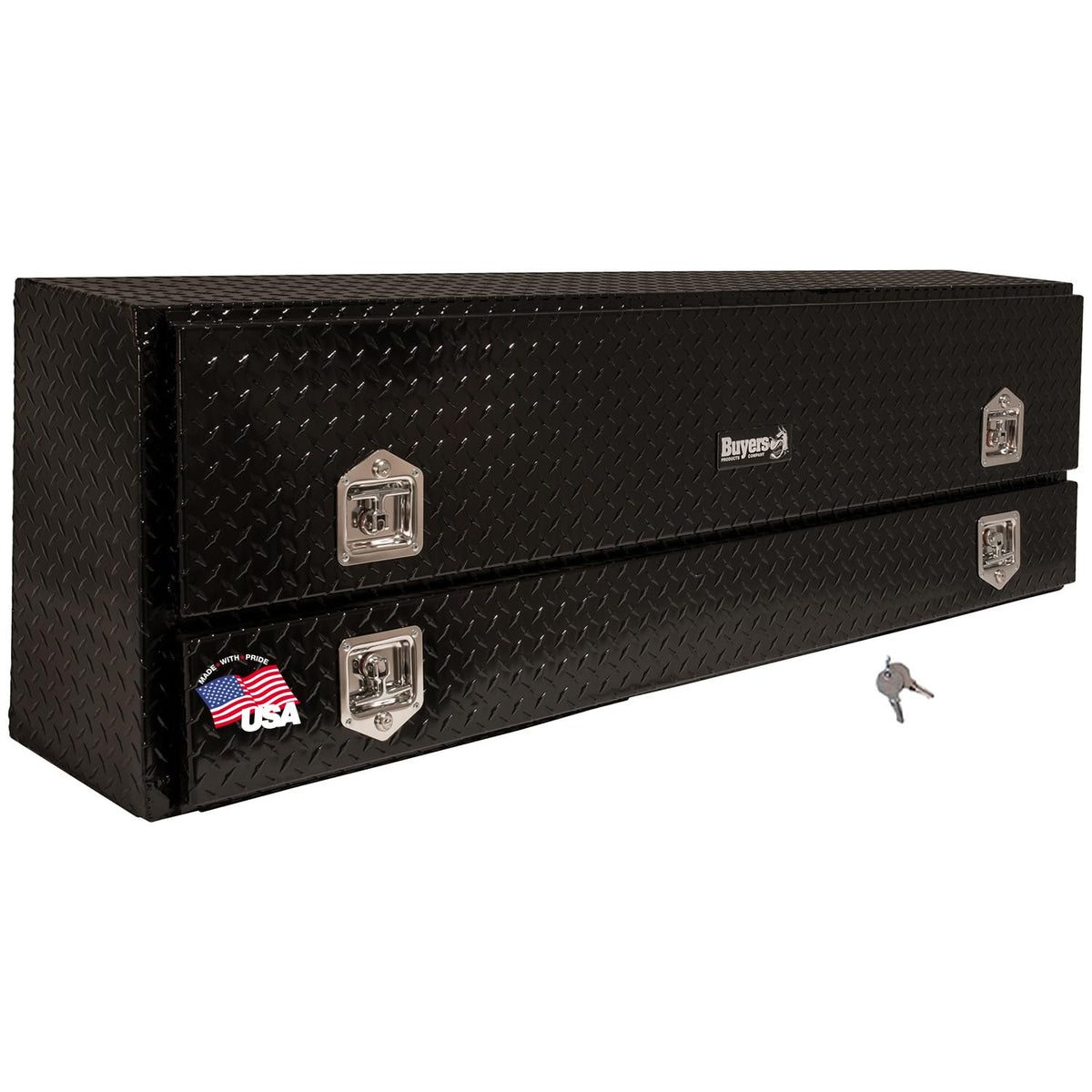 Buyers Products Company Black Diamond Tread / 72 x 21 x 13.5 / One Compartment Truck Bed Toolboxes