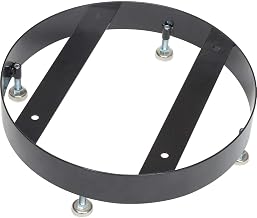 Global Industrial Metal Slatted Trash Receptacle Base, Black