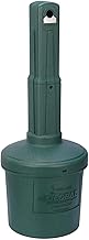 Global Industrial Free Standing Outdoor Cigarette Receptacle Ashtray, Green | 5 Gallon Capacity, Round Base, 15" Diameter x 39"H, Butt Disposal Container, Plastic
