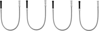 T&S Brass 5HSE44 Hose with 44 Flex Stainless Steel and Black Handle (Pack of 4)