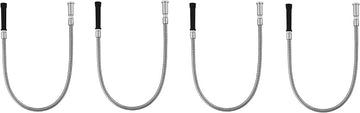 T&S Brass 5HSE44 Hose with 44 Flex Stainless Steel and Black Handle (Pack of 4)