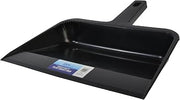 Janico 1089 Flat Dustpan, 12 Inch Opening, Black