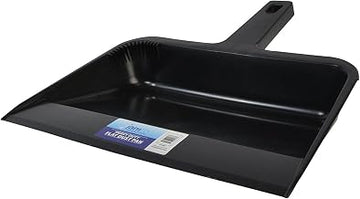 Janico 1089 Flat Dustpan, 12 Inch Opening, Black