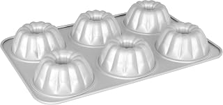 Fat Daddio's Anodized Aluminum Fluted Mini Cake Pan, 14.75 x 9.75 Inch
