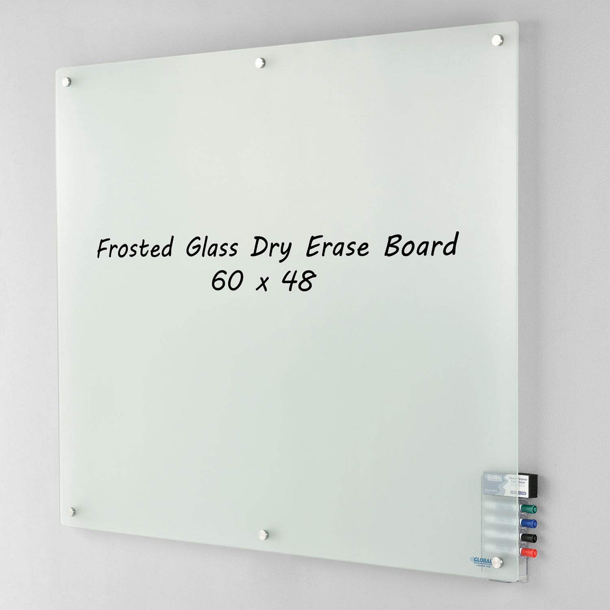 Global Industrial 60"W x 48"H / Frosted / Industrial Dry Erase Boards