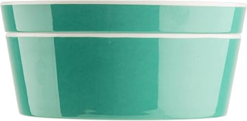 Tablecraft Marvista Collection Round Stackable Bowl and Lid, 1 Qt Capacity, 7" x 7" x 3.25", Jade Melamine, Space-Saving Food Container for Prep, Serving, and Organization