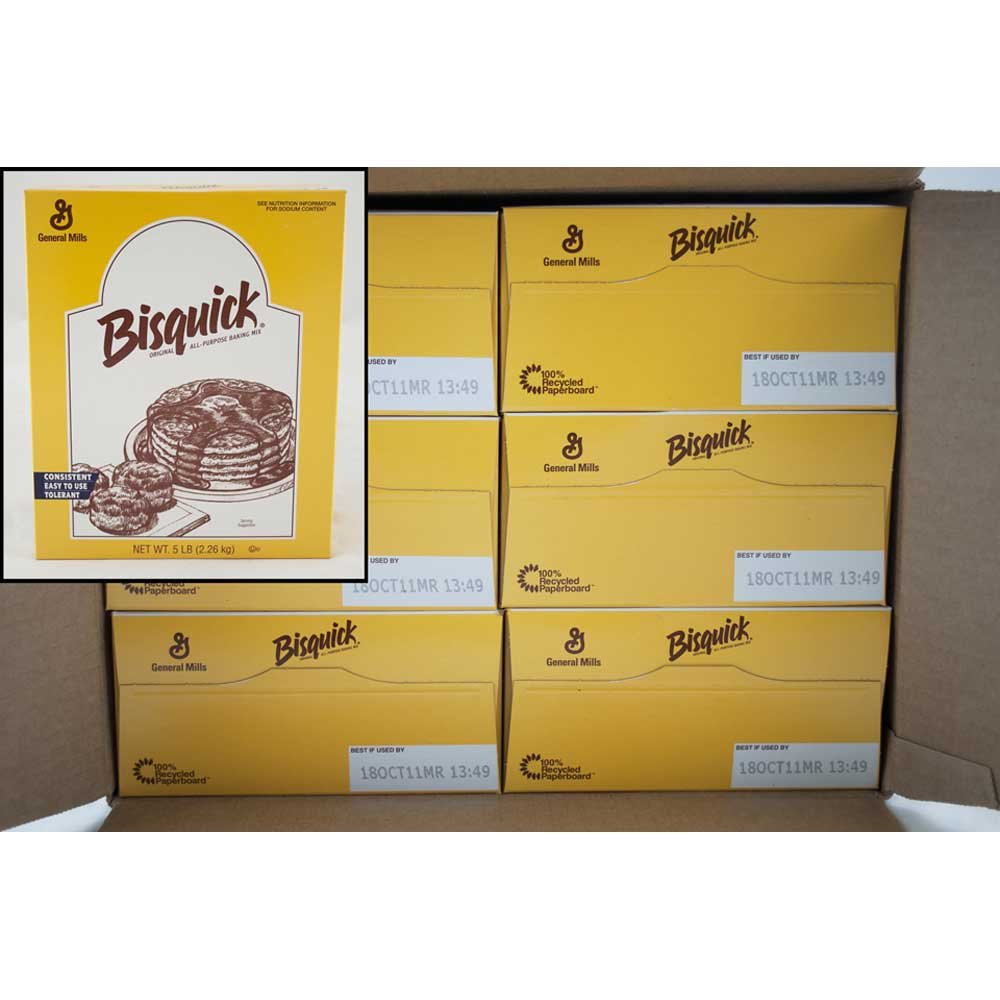 Bisquick Mix 6 Case 5 Pound by General Mills – 5 lbs", Pack of 6